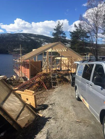 Ombygging og rehabilitering av hytte utført av Sandbråten Bygg AS