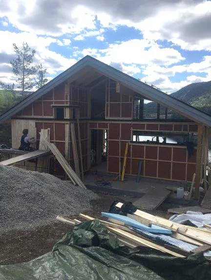 Ombygging og rehabilitering av hytte utført av Sandbråten Bygg AS