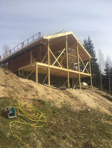 Ombygging og rehabilitering av hytte utført av Sandbråten Bygg AS