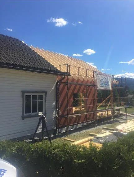 Tilbygg utført av Sandbråten Bygg AS