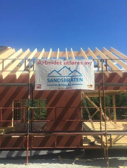 Tilbygg utført av Sandbråten Bygg AS