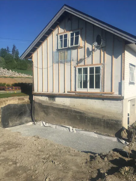 Tilbygg utført av Sandbråten Bygg AS